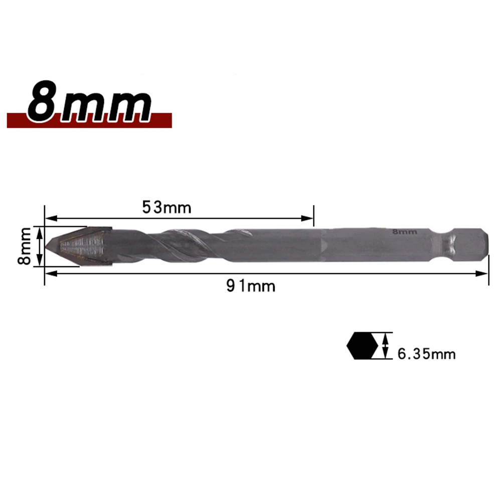6-12mm Drill Bit Eccentric Drill Crooked Head For Drilling Tile Multifunction Alloy Steel 1/4'' (6.35mm) Hex Shank 6mm-12mm
6-12mm Drill Bit Eccentric Drill Crooked Head For Drilling Tile Multifunction Alloy Steel 1/4'' (6.35mm) Hex Shank 6mm-12mm