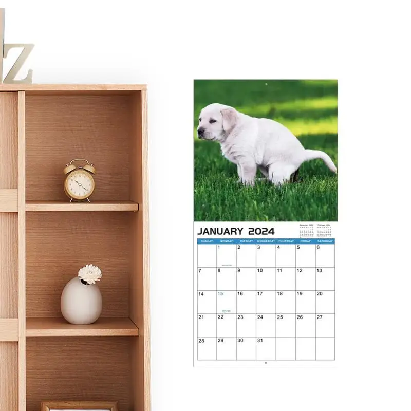 

Календарь для розыгрышей, семейная собака, ежемесячный календарь, забавное настенное искусство, Шуточный Подарок, Шуточный календарь 2024, календарь для розыгрыша