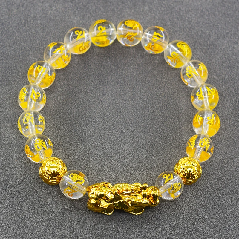 Pixiu-Bracelet Feng Shui, Richesse et Bonne Chance, Zones Me, Document localité, Perles de Pierre Obisienne, Noir, Six Rick, Cadeau 6