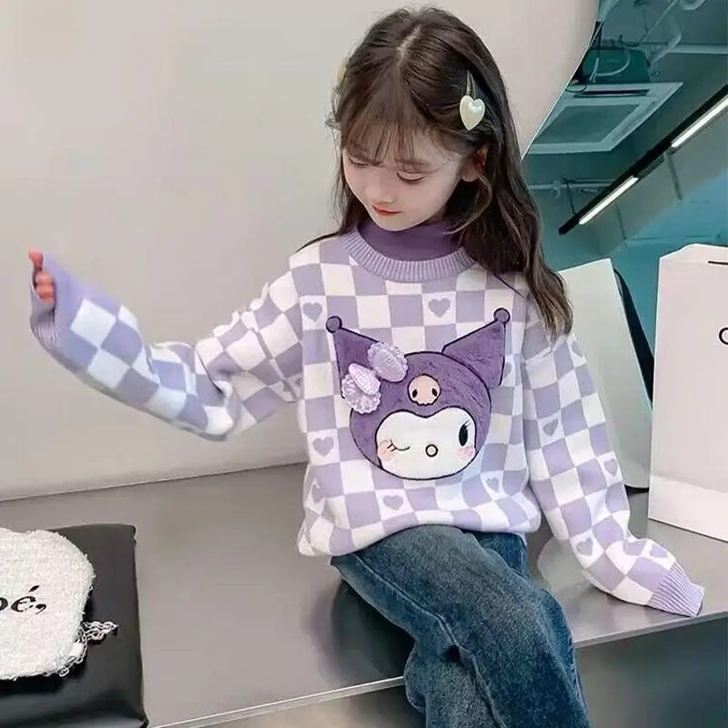 New Kawaii Sanrioed Knitted Waistcoat Sweater My Melody Kuromi Children's Crew Neck Knitwear Long Sleeve Anime Warm Tops
New Kawaii Sanrioed Knitted Waistcoat Sweater My Melody Kuromi Children's Crew Neck Knitwear Long Sleeve Anime Warm Tops
