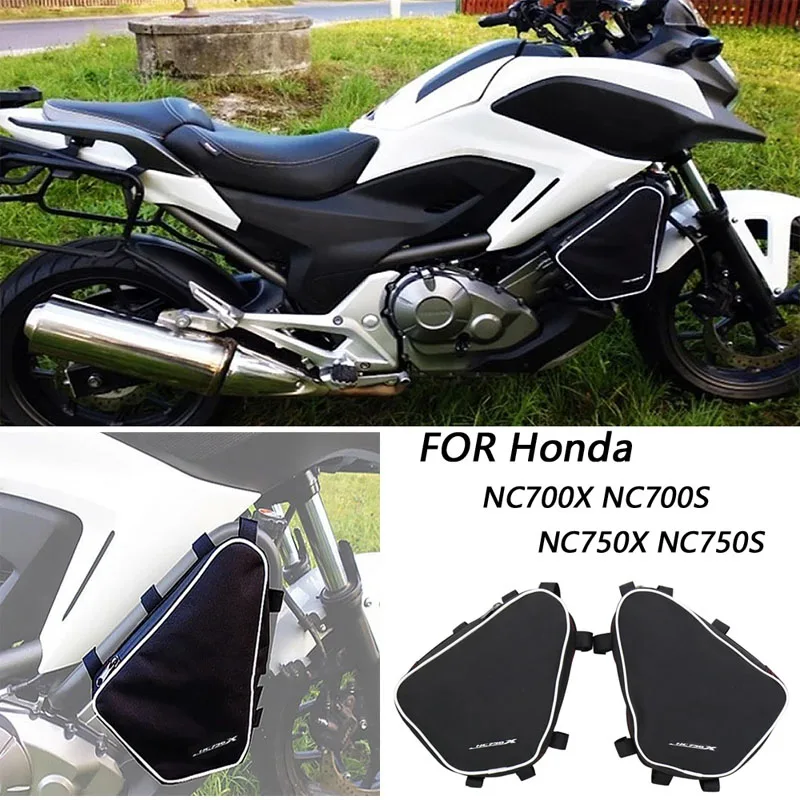 

Motorcycle Toolbox Frame Crash Bar Bags FOR Honda NC700X NC700S NC750X NC750S NC 700 750 X S Tool Placement Travel Saddle Bag