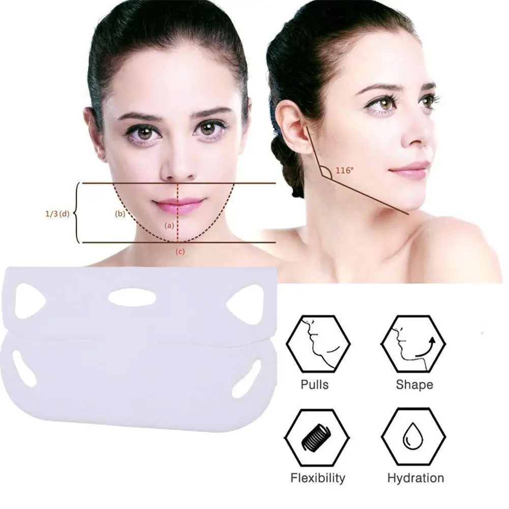 

V Shape Mask Face Firming Mask Chin facial Lifting Line Shaper Tool Beauty Wrinkle Mask Slimming Care Massage Skin V Lady M J9E7