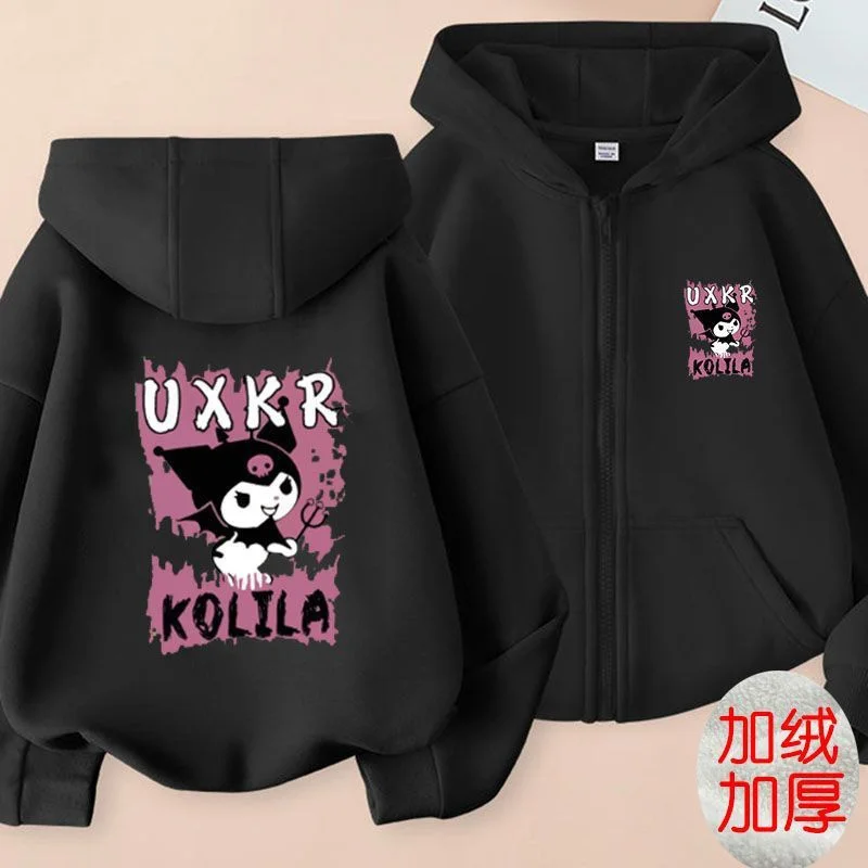 Cartoon Cute Sanrioed Kuromi Hoodie Autumn Winter Keep Warm Jacket Fit Adult Child Parent-Child Clothing Coat Girl Gift
Cartoon Cute Sanrioed Kuromi Hoodie Autumn Winter Keep Warm Jacket Fit Adult Child Parent-Child Clothing Coat Girl Gift