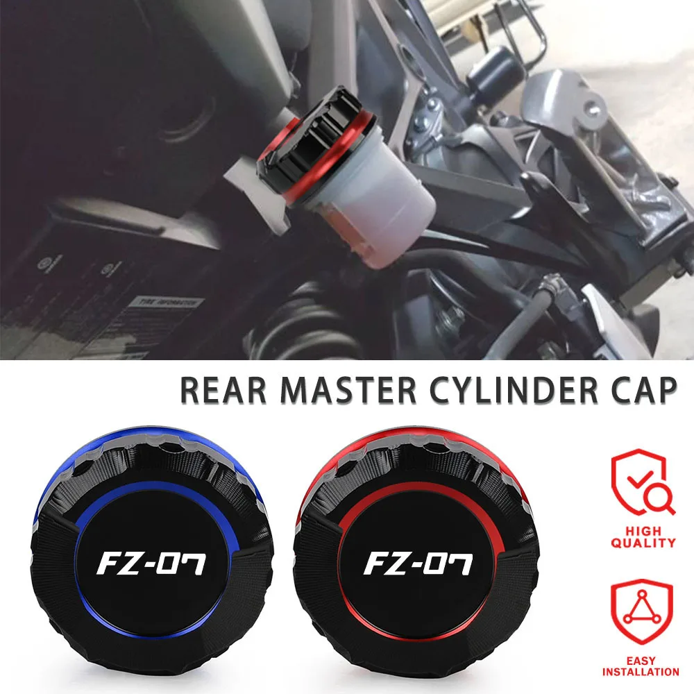 FZ07 ABS Motorcycle Accessory Rear Brake Fluid Reservoir Master Cylinder Cover CNC Oil Cap FOR YAMAHA FZ07/ABS 2015-2016-2017
FZ07 ABS Motorcycle Accessory Rear Brake Fluid Reservoir Master Cylinder Cover CNC Oil Cap FOR YAMAHA FZ07/ABS 2015-2016-2017