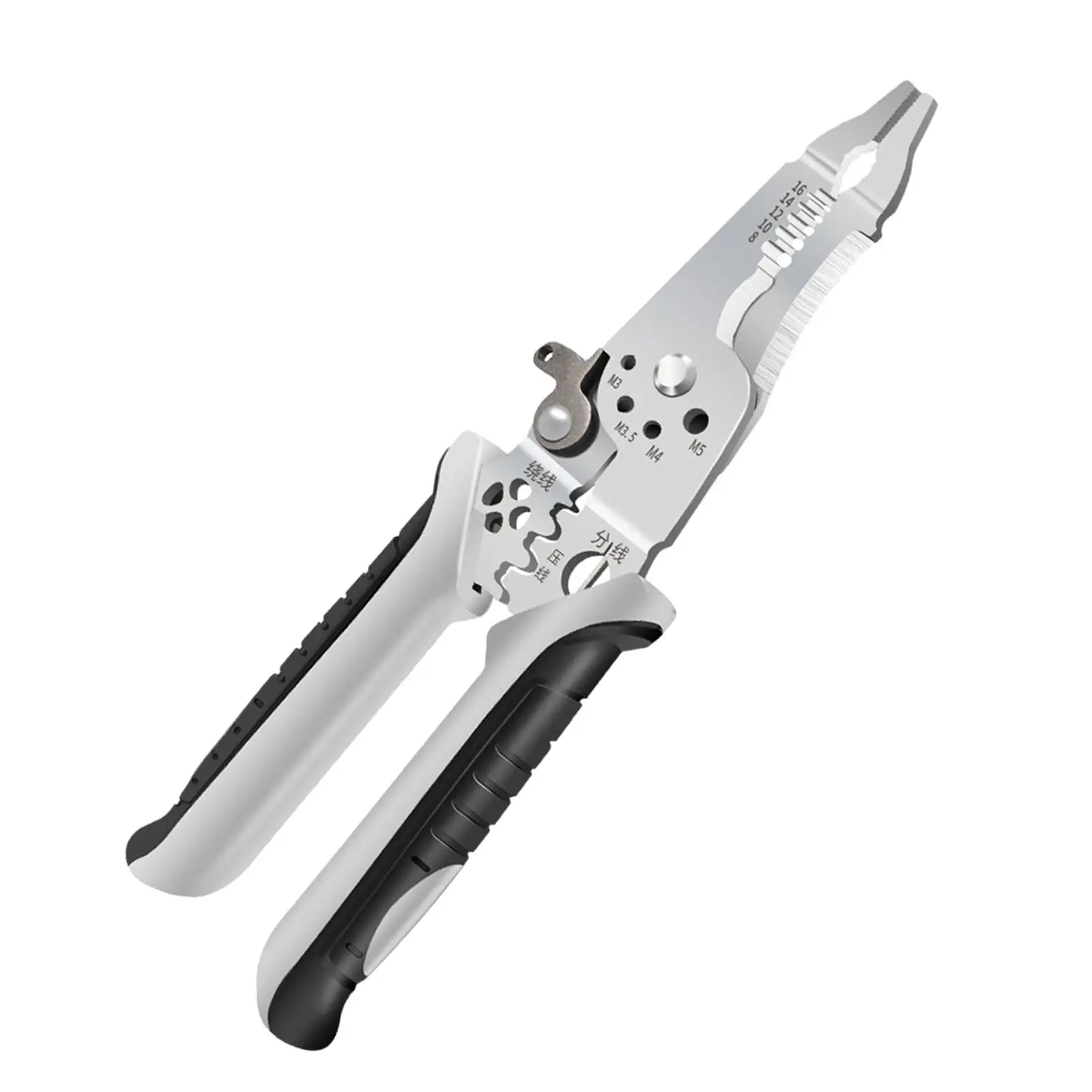 

Wire Stripper Tool Multipurpose Wire Cutter for Wrench Pressing Wire Cutting