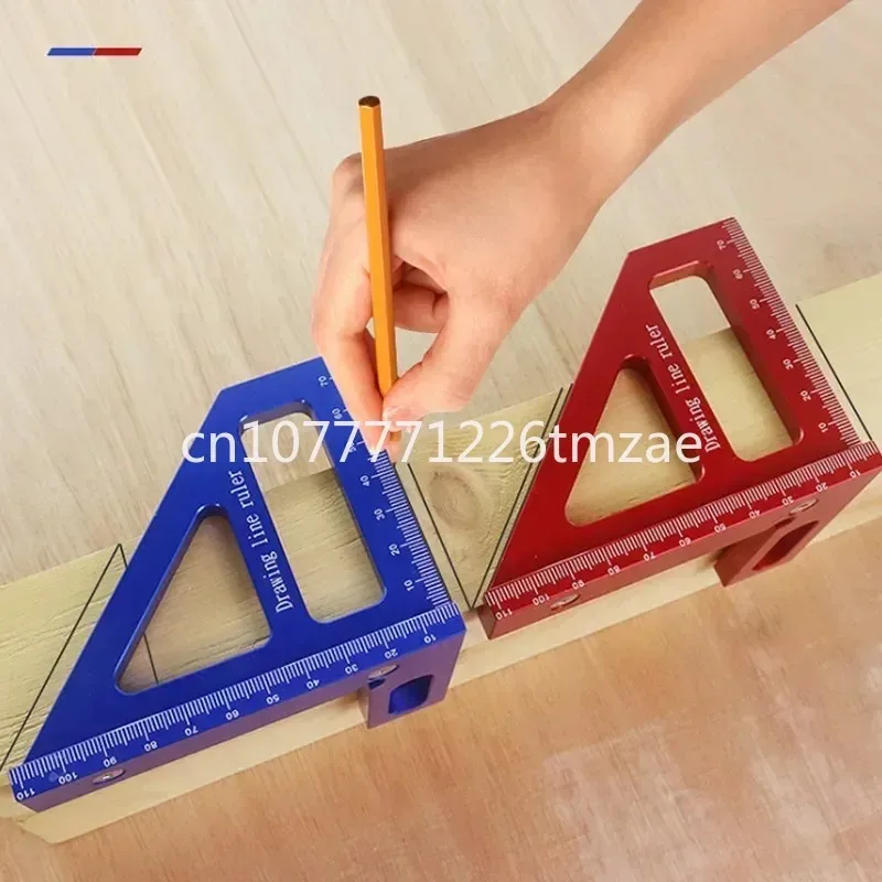 45/90 Degree Woodworking Protractor Measuring Aluminum Triangle Square Multi-Angle Miter
45/90 Degree Woodworking Protractor Measuring Aluminum Triangle Square Multi-Angle Miter