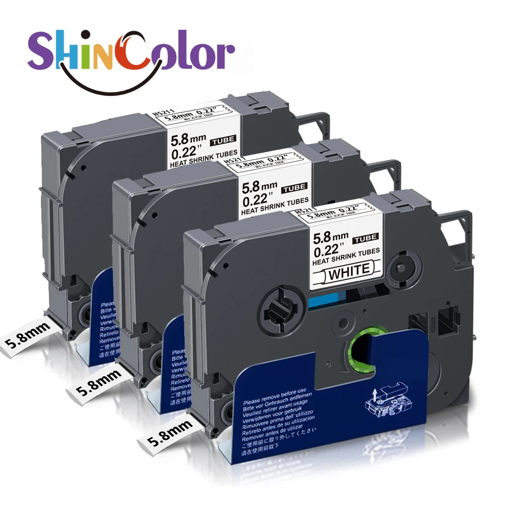 Термоусадочная трубка ShinColor 5,8 мм, ярлык, фотоэтикетка HSe 211 HSe211, лента черного на белом, совместимая с этикеткой Brother P-touch
Термоусадочная трубка ShinColor 5,8 мм, ярлык, фотоэтикетка HSe 211 HSe211, лента черного на белом, совместимая с этикеткой Brother P-touch