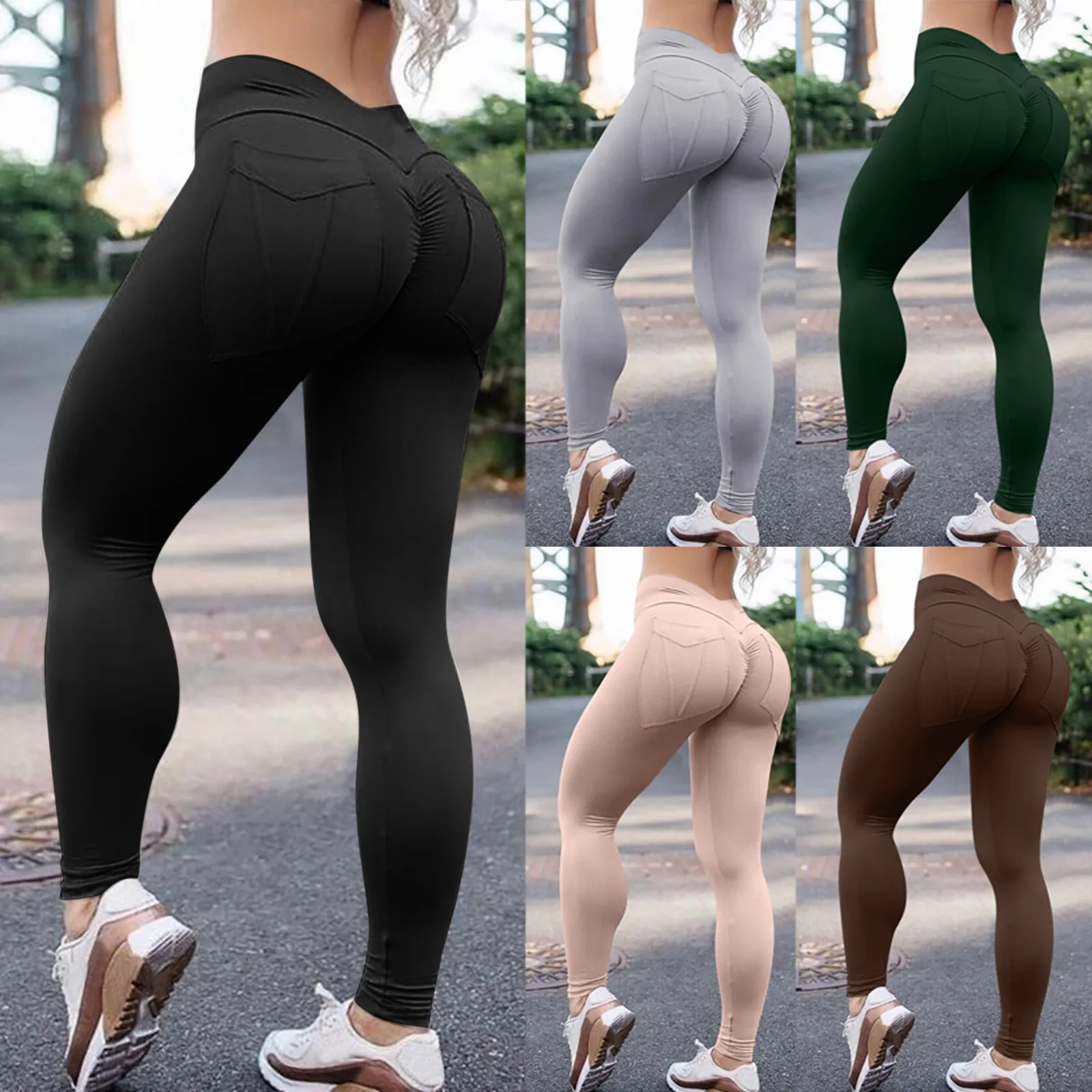 

Workout Tights Gym Legging Female pantalones Sexy Sports Pants Seamless Comfortable Push Up High Waist Running Leggings Women