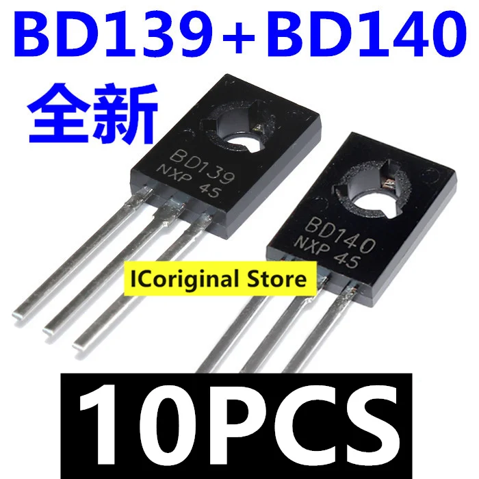 

10PCS Original Chip in stock NEW BD139 BD140 TO-126 triode package TO126