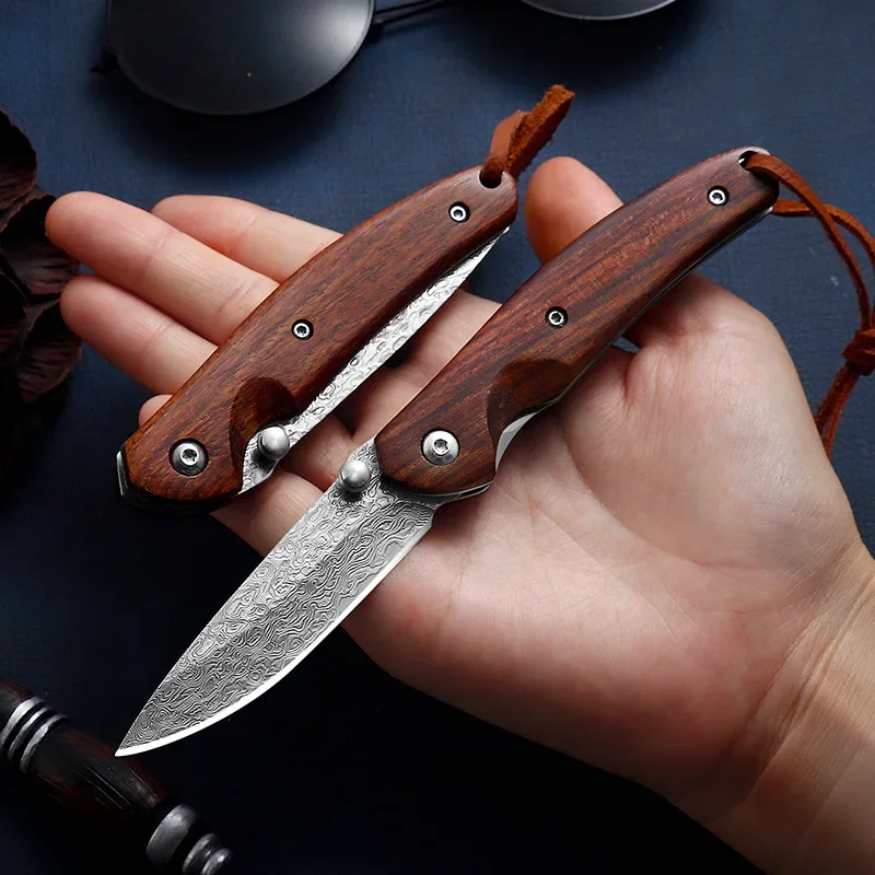 VG10 Damacus Steel Pocket Folding Knife Colored Wood Handles Lightweight Survival EDC Knives Outdoor Camping Hunting Multi Tool
VG10 Damacus Steel Pocket Folding Knife Colored Wood Handles Lightweight Survival EDC Knives Outdoor Camping Hunting Multi Tool