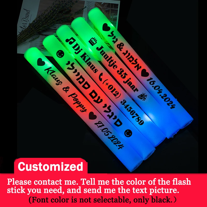 

Светящиеся разноцветные палочки из вспененного материала, 30 шт.