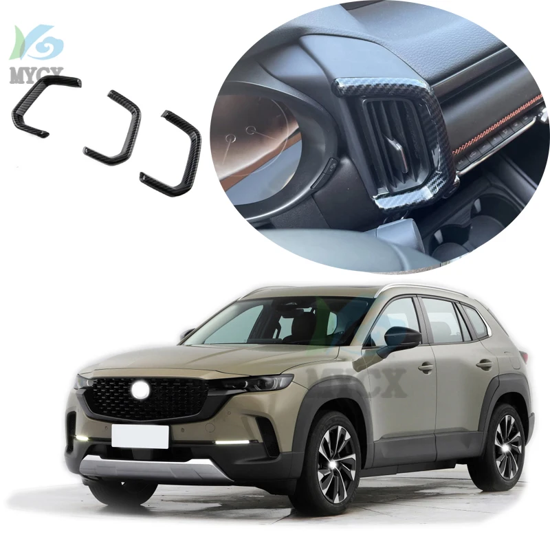 Для 2023 2024 Mazda CX-50 CX50 ABS декорирование левого и правого вентиляционных отверстий, защитная наклейка, аксессуары для тюнинга интерьера
Для 2023 2024 Mazda CX-50 CX50 ABS декорирование левого и правого вентиляционных отверстий, защитная наклейка, аксессуары для тюнинга интерьера