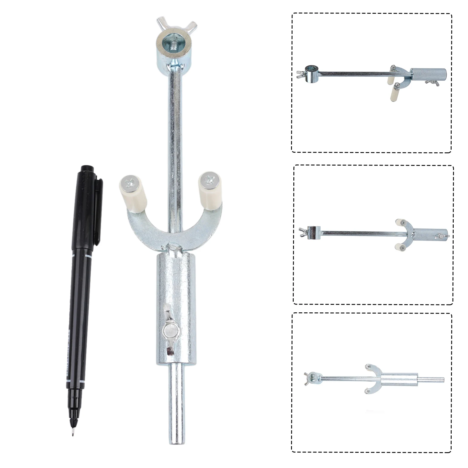 Wheel Mark Scraper Nylon Silver Marker Pen 0-20CM Automotive Sheet Metal Metal Parallel Scriber Branched Line Pen
Wheel Mark Scraper Nylon Silver Marker Pen 0-20CM Automotive Sheet Metal Metal Parallel Scriber Branched Line Pen