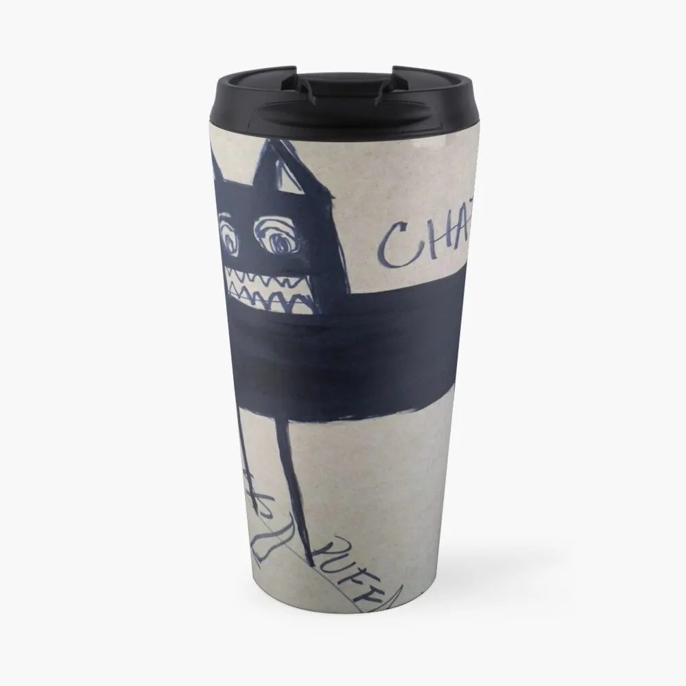 

Дорожная кофейная кружка Chat Noir, дорожная кружка для кофе, наборы для кофе и чая, чашки для кофе и эспрессо, кофейная чашка