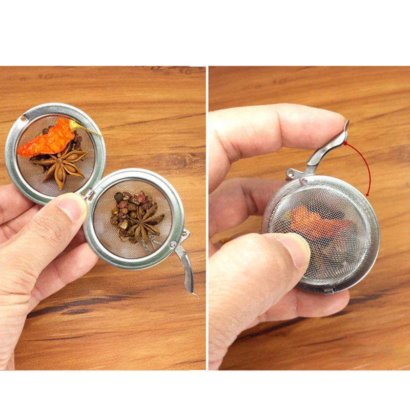Stainless Steel Seasoning Ball Bag Seasoning Halogen Sauce Pot Soup Bag Stew Meat Filter ball Tea Ball Kitchen Tools
Stainless Steel Seasoning Ball Bag Seasoning Halogen Sauce Pot Soup Bag Stew Meat Filter ball Tea Ball Kitchen Tools