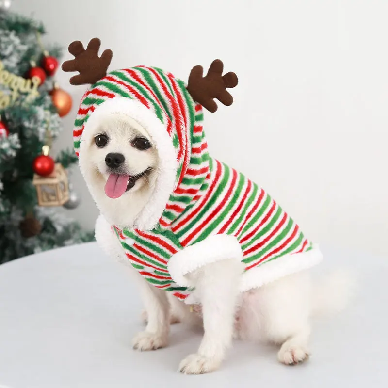 2024 Christmas Elk Dog Cat Warm Velvet Striped Antlers Decoration Pet Clothing Supplies Small And Medium Teddy Dog
2024 Christmas Elk Dog Cat Warm Velvet Striped Antlers Decoration Pet Clothing Supplies Small And Medium Teddy Dog