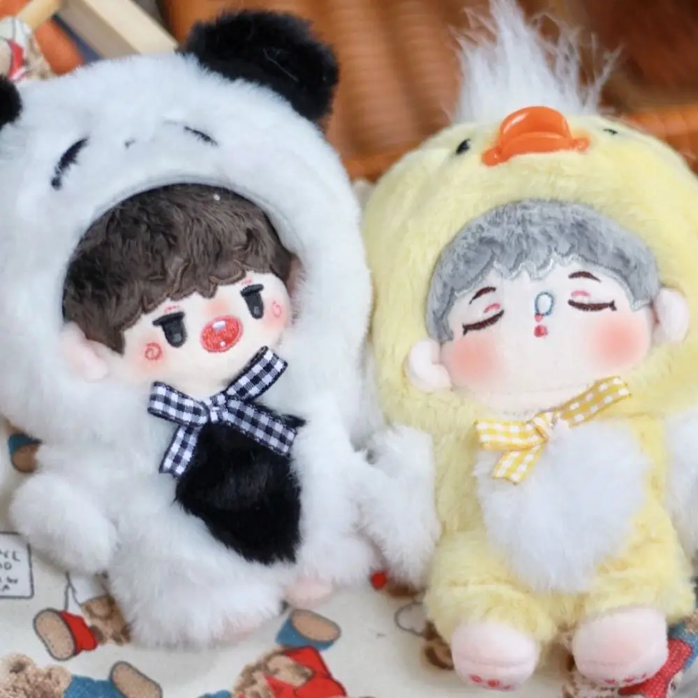 

Cute Doll Clothes High Quality Mini 2 Styles Panda Duck Jumpsuit Plush Jumpsuit 20cm Cotton Doll