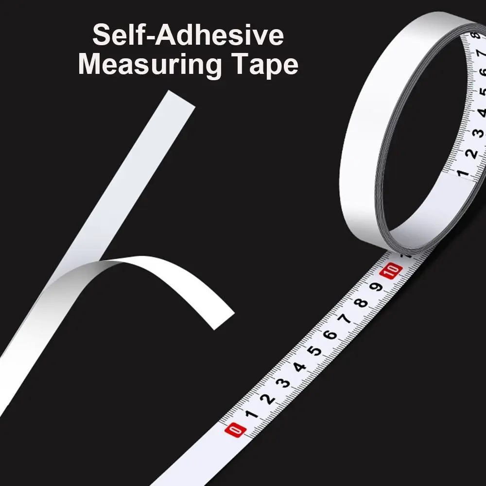 

Stainless Steel Tape Measure Rust-Proof Self-Adhesive Workbench Ruler Lightweight Metric Scale Measuring Tape Carpenters