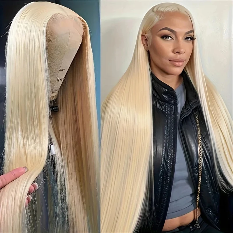 38 Inch 613 Honey Blonde Color Straight 13x4 Lace Front Human Hair Wigs For Women Brazilian 13x6 HD Transparent Lace Frontal Wig
38 Inch 613 Honey Blonde Color Straight 13x4 Lace Front Human Hair Wigs For Women Brazilian 13x6 HD Transparent Lace Frontal Wig