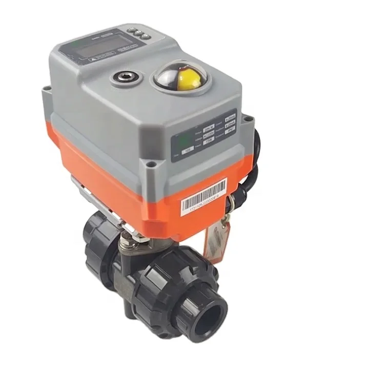 High quality DN15 1/2 inch electrically controlled industrial electric valves PVC double union ball valve 
High quality DN15 1/2 inch electrically controlled industrial electric valves PVC double union ball valve