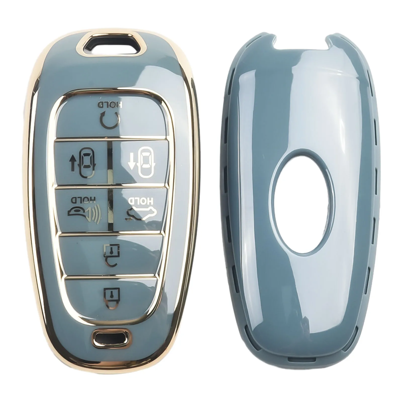 1pc High-Quality TPU Key Fob Cover For Hyundai Tucson For Sonata Car Anti-Shock Grey Key Case Simple Design & Easy To Use
1pc High-Quality TPU Key Fob Cover For Hyundai Tucson For Sonata Car Anti-Shock Grey Key Case Simple Design & Easy To Use