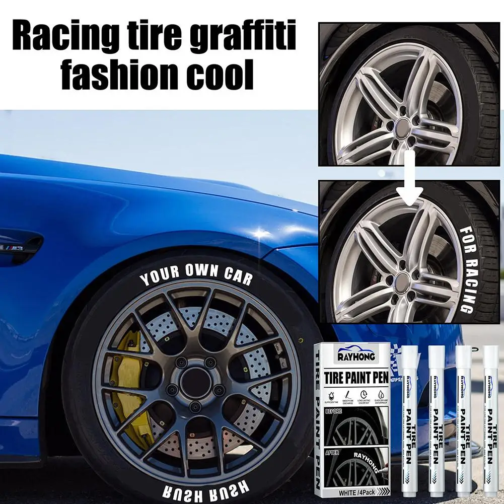 

Tire Marker Pens For Car Tire Lettering, Waterproof Permanent Oil Based Paint Marker, Auto Rubber Metal Tires Paint Pen Mar G4Q5