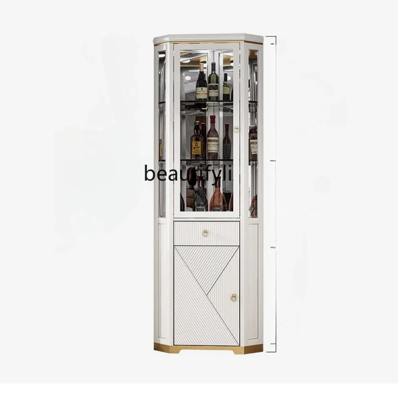 Light Luxury Solid Wood Wine Cabinet Corner Triangle Cabinet Glass Living Room Corner Cabinet Wall Dining Room
Light Luxury Solid Wood Wine Cabinet Corner Triangle Cabinet Glass Living Room Corner Cabinet Wall Dining Room