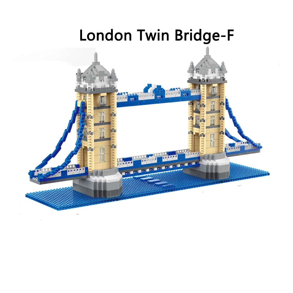 

Twin Bridges Exquisite Building Block Sets - Architectural Masterpieces Creative Decor Puzzle Fun Micro Bricks Perfect Gift