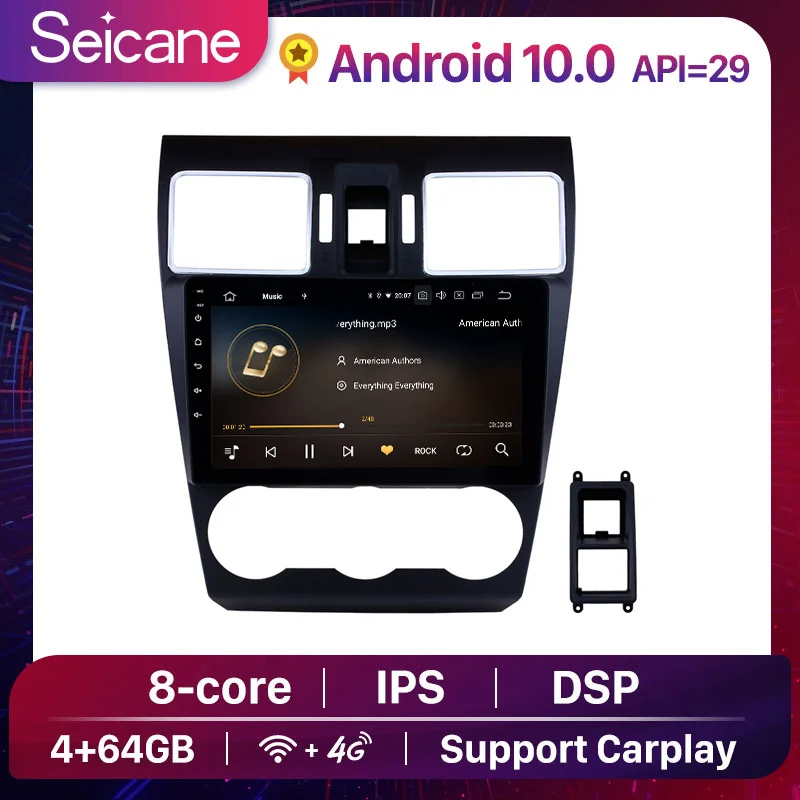 Seicane 9" DSP Android 10.0 2din Car Radio Stereo Audio Multimedia Player GPS Head Unit for 2014 2015 2016 Subaru WRX forester
Seicane 9" DSP Android 10.0 2din Car Radio Stereo Audio Multimedia Player GPS Head Unit for 2014 2015 2016 Subaru WRX forester