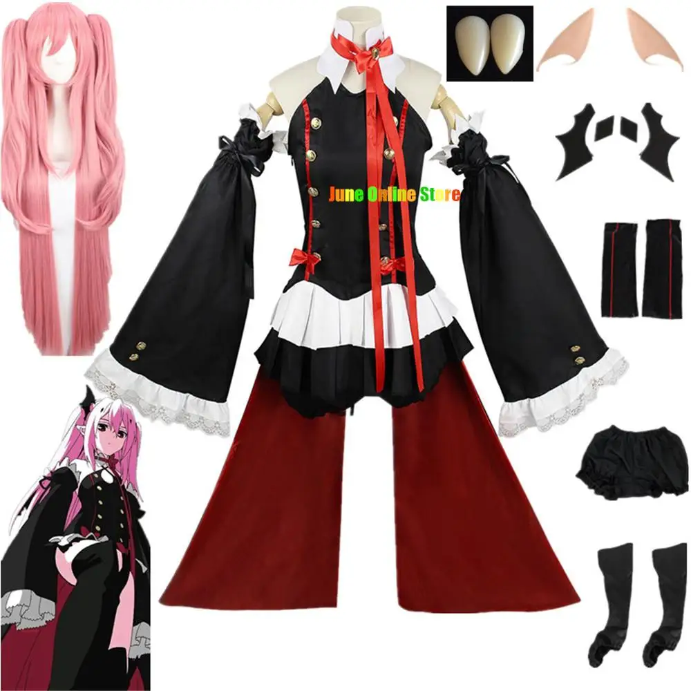 Seraph Of The End Krul Tepes Cosplay Costume Uniform Anime Owari no Seraph Witch Vampire Halloween Clothes For Women
Seraph Of The End Krul Tepes Cosplay Costume Uniform Anime Owari no Seraph Witch Vampire Halloween Clothes For Women