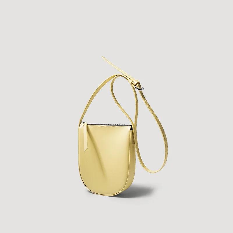 

New Simple Shoulder Bag Fashion Crossbody Bag Women's Water Bucket Bag Versatile Genuine Leather Women's Mobile Phone Bag