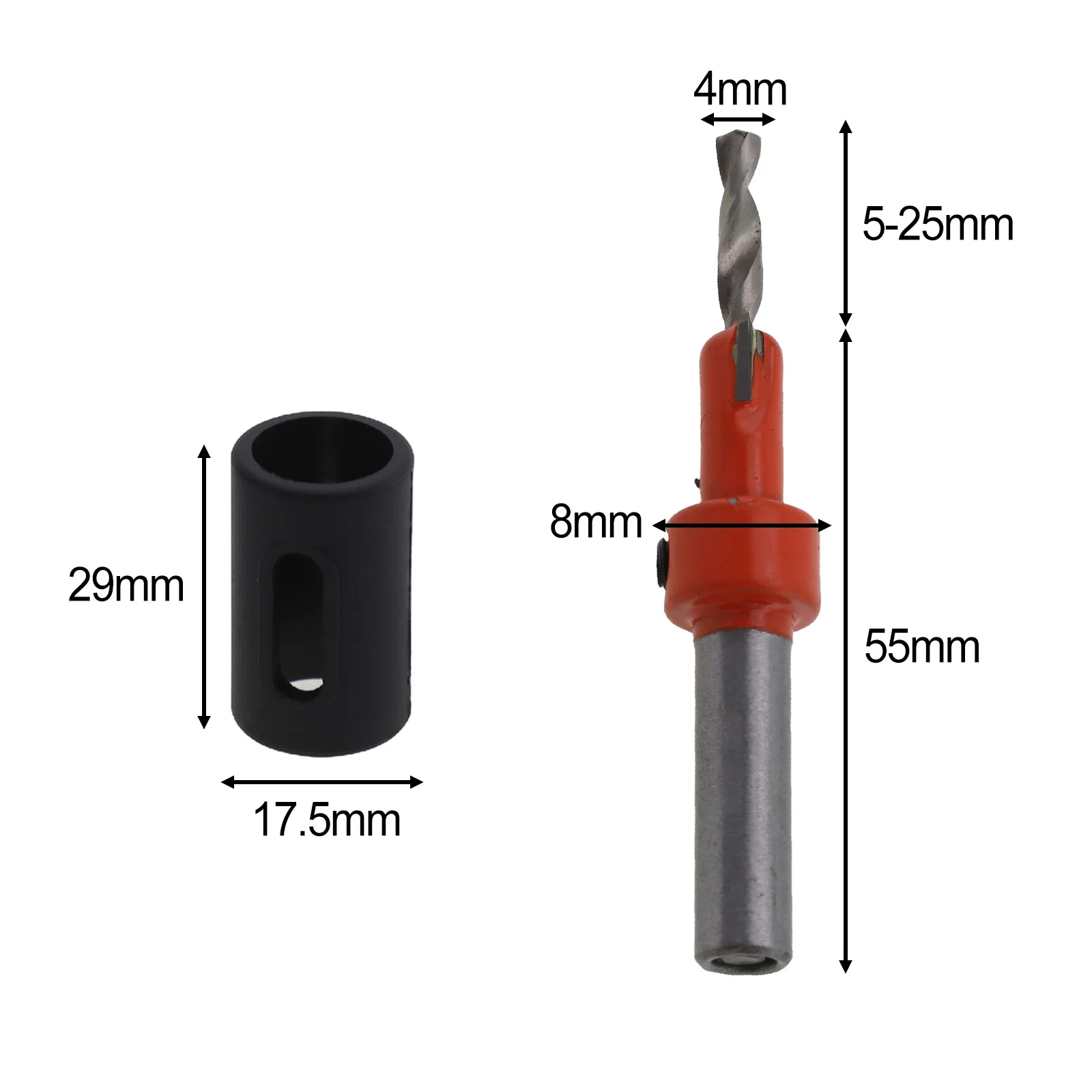 Drill Bit Drill Stopper Power Tools 1 Pc/1 Set Black 2.8/3.2/3.5/4 Countersink Drill Bit High Quality Accessories
Drill Bit Drill Stopper Power Tools 1 Pc/1 Set Black 2.8/3.2/3.5/4 Countersink Drill Bit High Quality Accessories