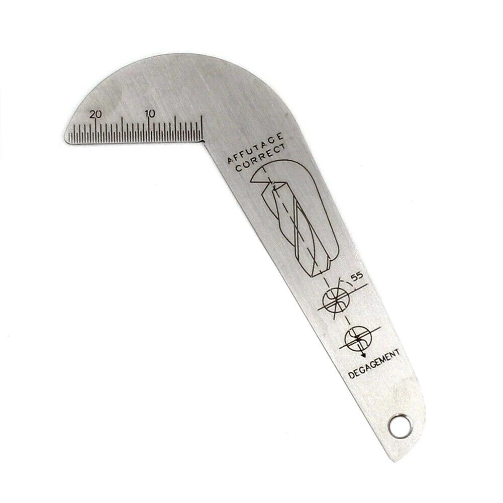 118 Degree Double Sided Drill Gauge Grinding Center Gauge Sharpening Tools Stainless Steel Corner Front Edge Measuring Tool
118 Degree Double Sided Drill Gauge Grinding Center Gauge Sharpening Tools Stainless Steel Corner Front Edge Measuring Tool