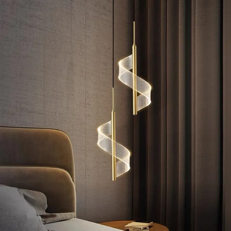 Modern LED Pendant Light Minimalist Black Gold Spiral Suspension Lamp For Living Room Corridor Bedroom Study Illumination Lustre
Modern LED Pendant Light Minimalist Black Gold Spiral Suspension Lamp For Living Room Corridor Bedroom Study Illumination Lustre