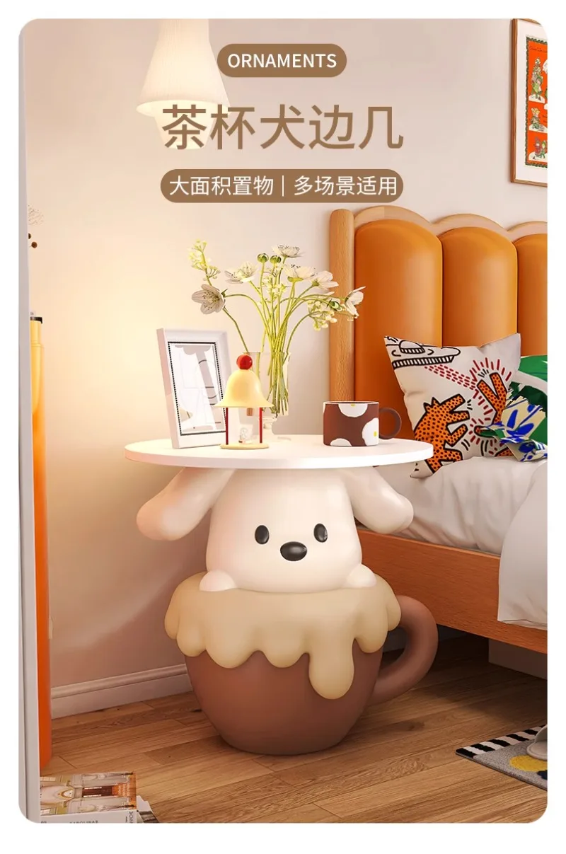 Ins Style Cartoon Teacup Dog Next To Sofa Bedside Table Living Room TV Cabinet Shelf Floor-standing Ornaments Home Decoration Ins Style Cartoon Teacup Dog Next To Sofa Bedside Table Living Room TV Cabinet Shelf Floor-standing Ornaments Home Decoration