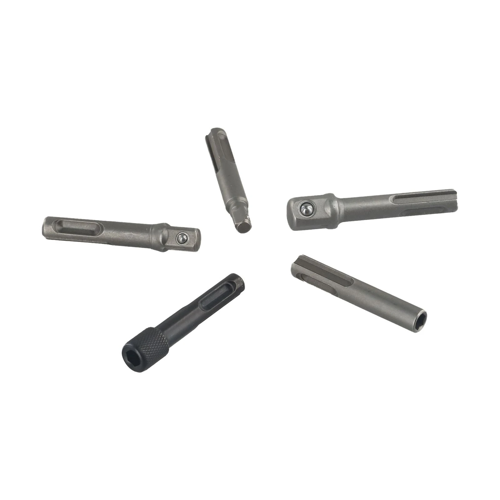 SDS Plus Socket Driver Drill Bit Hex Shank Chuck Adapter 5pcs Set Spring Loaded Ball Bearing Securely Holds Sockets
SDS Plus Socket Driver Drill Bit Hex Shank Chuck Adapter 5pcs Set Spring Loaded Ball Bearing Securely Holds Sockets