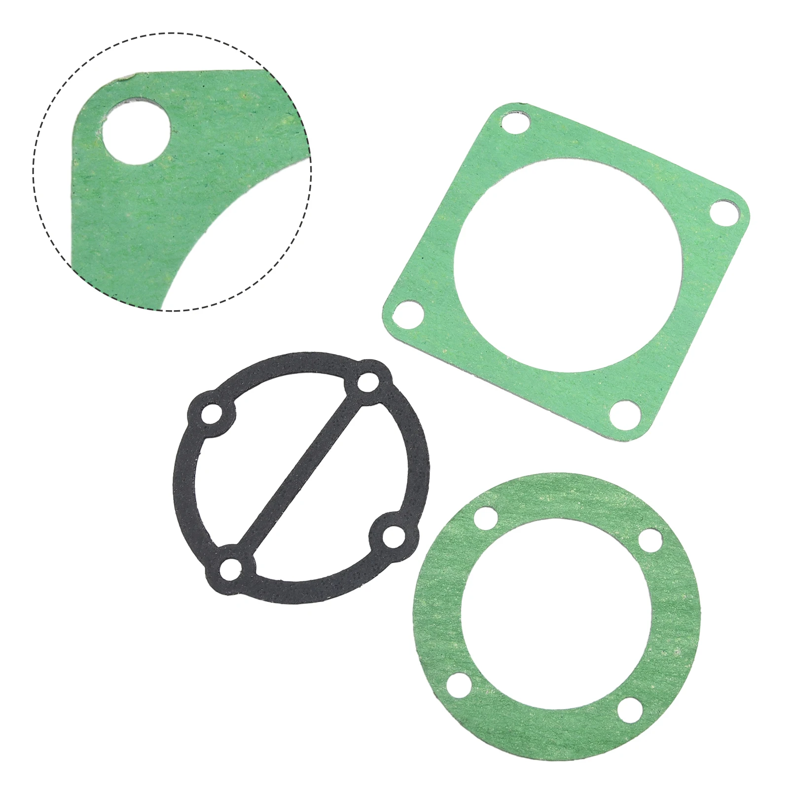 

For Air Compressor Head Gasket Set 3PCS 51/65/80/90/95 Type Parts Piston Ring Plastic Portable Rebuild Kit Tools