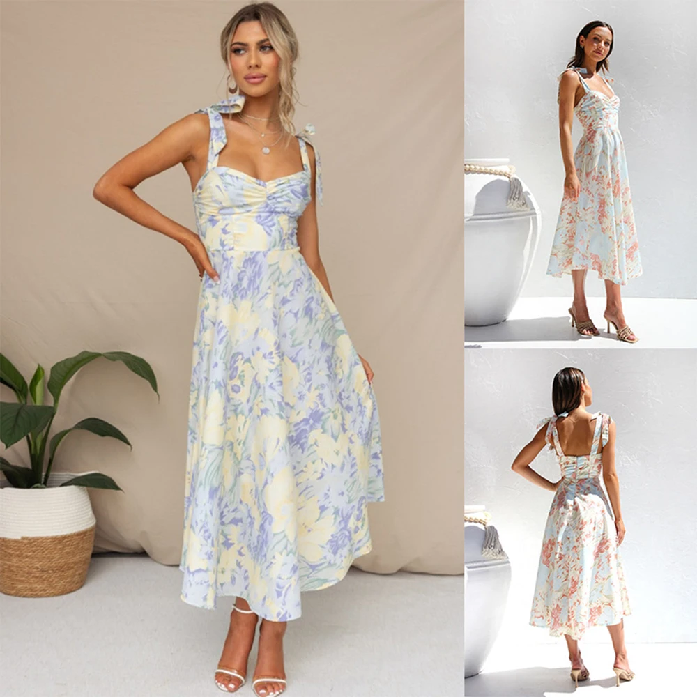 Women's Vintage Square Collar Sleeveless Floral Print Spring Summer Casual A Line Dress
Women's Vintage Square Collar Sleeveless Floral Print Spring Summer Casual A Line Dress