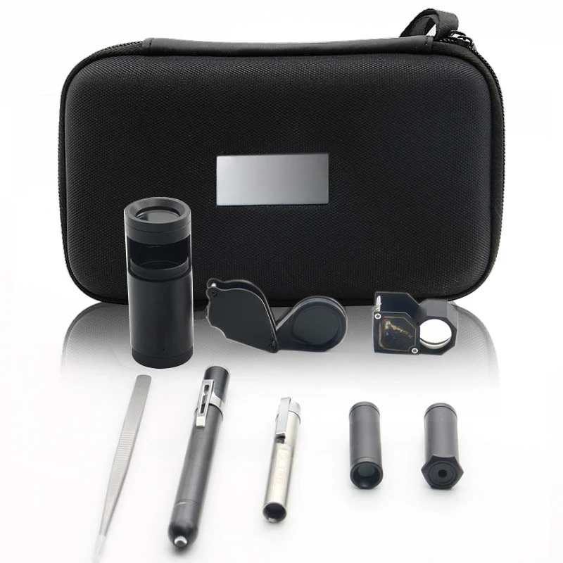 High Quality Professional Portable Gemological Tools Mini Jewelry Tools Kit With 8 Items
High Quality Professional Portable Gemological Tools Mini Jewelry Tools Kit With 8 Items