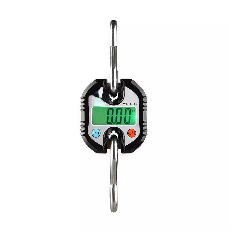 WH-C100 150kg/50g LCD Portable Stainless Steel Handheld Fishing Luggage Weighing Digital Hanging Crane Scale
WH-C100 150kg/50g LCD Portable Stainless Steel Handheld Fishing Luggage Weighing Digital Hanging Crane Scale