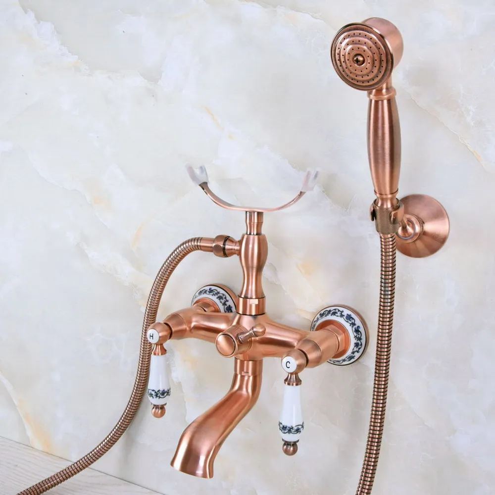 Antique Copper Wall Mounted Bathroom Tub Faucet Set WITH/ 1.5M Handheld Shower Spray Head Mixer Tap Dna378
Antique Copper Wall Mounted Bathroom Tub Faucet Set WITH/ 1.5M Handheld Shower Spray Head Mixer Tap Dna378