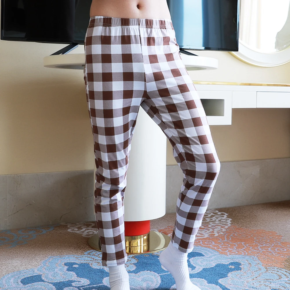 Casual Autumn Sleep Bottoms Cotton Plaid Elastic Long Pants Thermal Underwear Pajamas Nightwear Sleepwear Trousers For Men
Casual Autumn Sleep Bottoms Cotton Plaid Elastic Long Pants Thermal Underwear Pajamas Nightwear Sleepwear Trousers For Men