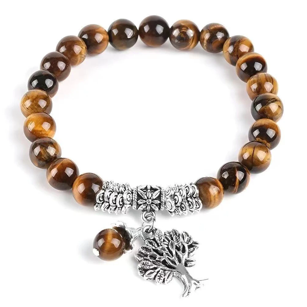 MG2155 New Design 8 MM A Grade Tiger Eye Tree Of Life Boho Bracelet Fashion Womens Stress Relief Wrist Yoga Mala
MG2155 New Design 8 MM A Grade Tiger Eye Tree Of Life Boho Bracelet Fashion Womens Stress Relief Wrist Yoga Mala