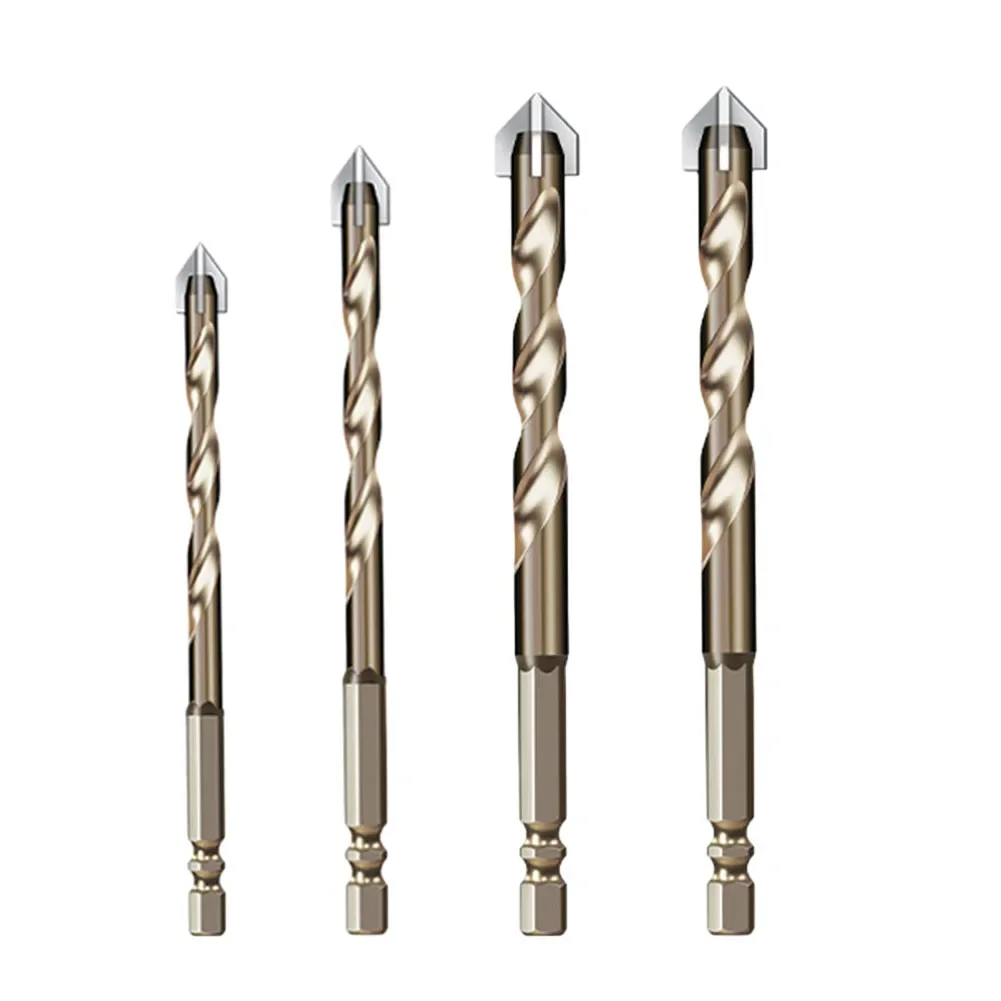 Drill Bits Hexagon Tile Stone Hole Openers Woodworking Glass Drill Set 6mm, 8mm, 10mm, 12mm Tile Drilling Bit High Hardness
Drill Bits Hexagon Tile Stone Hole Openers Woodworking Glass Drill Set 6mm, 8mm, 10mm, 12mm Tile Drilling Bit High Hardness