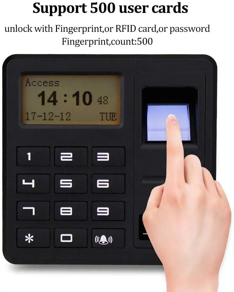 

Standalone Biometric Fingerprint Access Control Single Door Controller Standalone Keypad RFID Card Door Entry