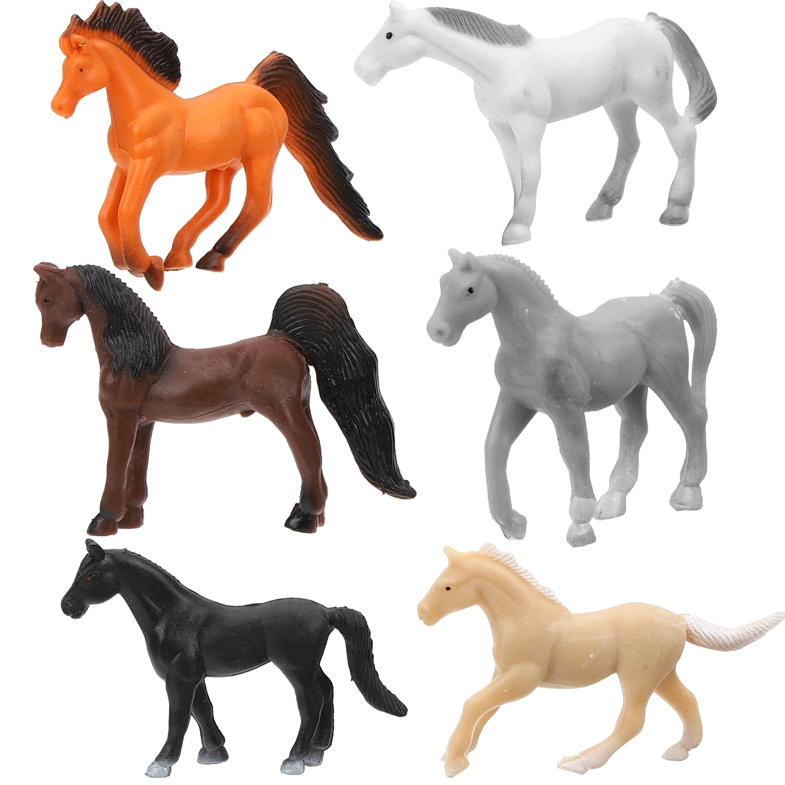 

Miniature Horse Toy Horses Model Figurines Animal Tiny Animals Figures Toys for Girls