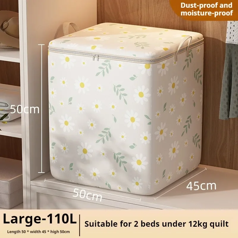 Quilt Clothing Storage Bag Large Capacity Wardrobe Quilt Clothing Storage Box Thickened Non-woven Foldable Moving Packing Bag 
Quilt Clothing Storage Bag Large Capacity Wardrobe Quilt Clothing Storage Box Thickened Non-woven Foldable Moving Packing Bag