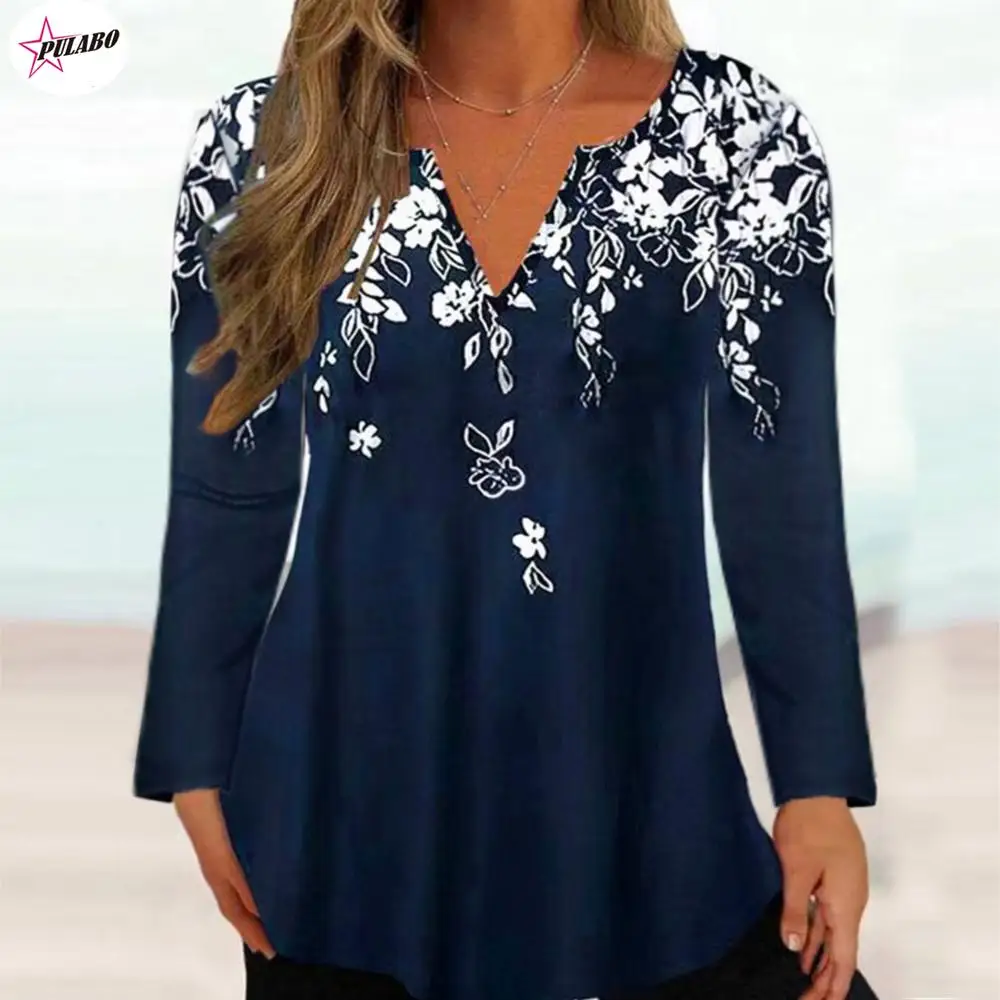 PULABO 2024 Autumn/Winter New Women's Fashion Printed V-Neck Long Sleeve T-Shirt Top y2k lady tops tees ropa de mujer
PULABO 2024 Autumn/Winter New Women's Fashion Printed V-Neck Long Sleeve T-Shirt Top y2k lady tops tees ropa de mujer