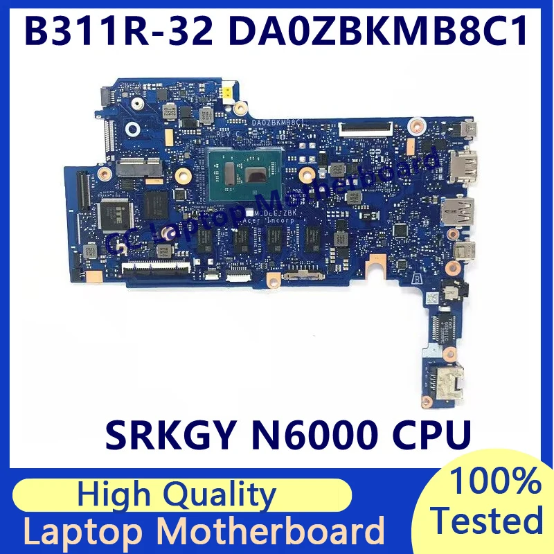 DA0ZBKMB8C1 Высококачественная материнская плата для ноутбука Acer B311R-32 с процессором SRKGY N6000, 100% полностью протестированная, хорошо работает
DA0ZBKMB8C1 Высококачественная материнская плата для ноутбука Acer B311R-32 с процессором SRKGY N6000, 100% полностью протестированная, хорошо работает