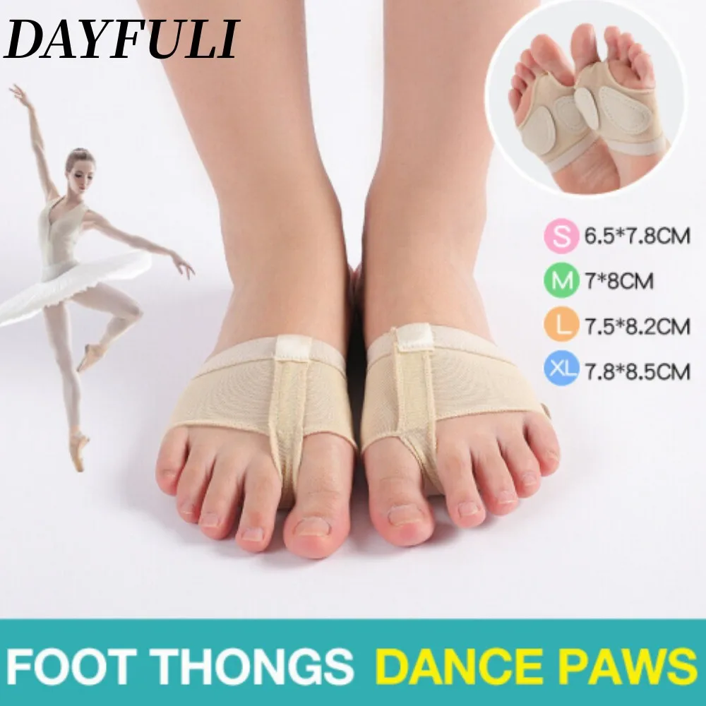 

1Pair Girls Women Belly Ballet Half Shoes Split Soft Sole Paw Dance Feet Protection Toe Pad Well Foot Care Tool Forefoot Cushion